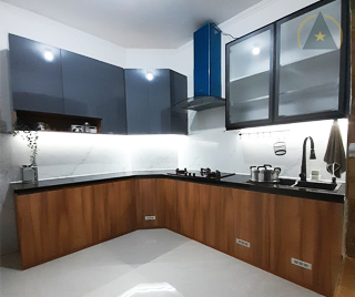 Projek Meruya selatan - Kitchenset pvc board Projek Meruya selatan - Kitchenset pvc board