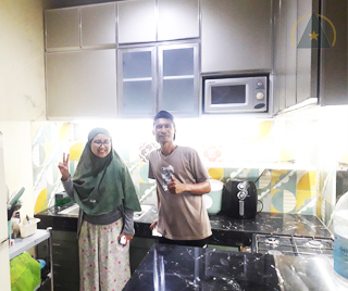 Projek Ibu amel TB Simatupang - kitchenset aluminium Projek Ibu amel TB Simatupang - kitchenset aluminium