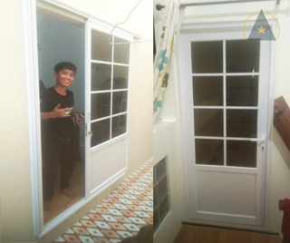 Projek Pak sigit pasar minggu - pintu kusen aluminium Projek Pak sigit pasar minggu - pintu kusen aluminium