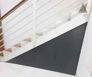 Projek pak bambang GDC - rak bawah tangga aluminium  Projek pak bambang GDC - rak bawah tangga aluminium