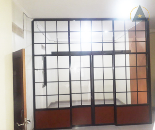 Projek pak edy depok - partisi kamar aluminium proses finishing Projek pak edy depok - partisi kamar aluminium proses finishing