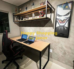 Meja belajar + rak gantung atas (A)